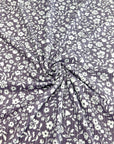(4X2 YUMMY RIB) WHITE FLORAL ON VINTAGE PURPLE