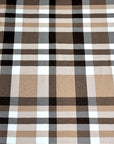 (DBP) BROWN AND OFF WHITE PLAID