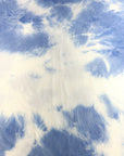 (2X2 RIB) BLUE AND OFF WHITE TIE DYE