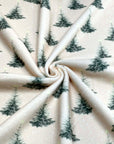(BRUSHED SWEATER KNIT) PINE TREES ON CREAM