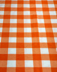 (KNIT) ORANGE AND OFF WHITE MEDIUM GINGHAM