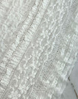 (RUFFLE LACE) IVORY FLORAL
