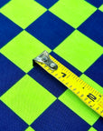 (ITY) NEON GREEN AND NAVY CHECKERED
