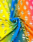 (NYLON SPANDEX) RAINBOW STRIPE EYELET HOLES (2)