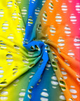 (NYLON SPANDEX) RAINBOW STRIPE EYELET HOLES (2)