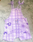 (4X2 YUMMY RIB) LAVENDER PLAID ON LILAC