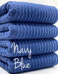 (GOLDEN RIB KNIT) NAVY BLUE