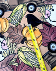 (SWEATER KNIT/OAKLEY) BIG HAY TRUCKS, SCARECROWS & BLACK CROWS ON COFFEE (5)