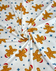 (DBP) MEDIUM GINGERBREAD MAN AND STARS ON OFF WHITE