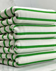 (RIB) GREEN STRIPES ON IVORY (1)