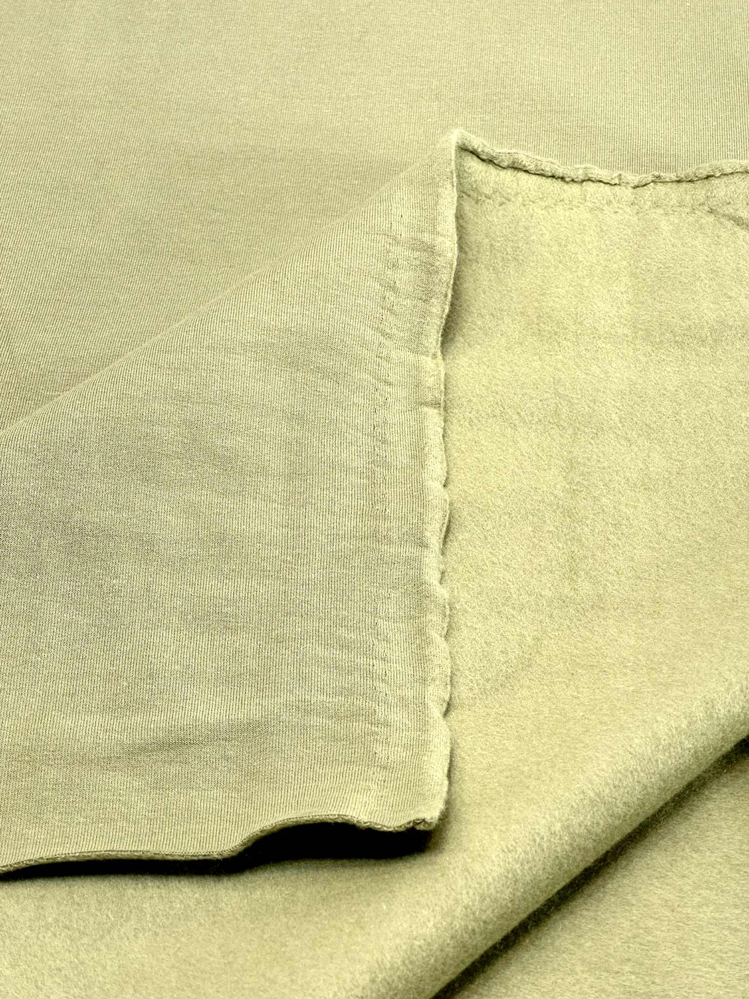 (COTTON SPANDEX FRENCH TERRY) LIGHT OLIVE