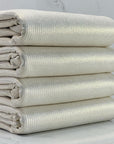 (4X2 RIB) GOLD SHIMMER ON OFFWHITE