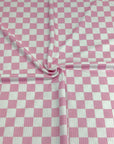 (YUMMY RIB) BABY PINK AND OFF WHITE CHECKERED(1)