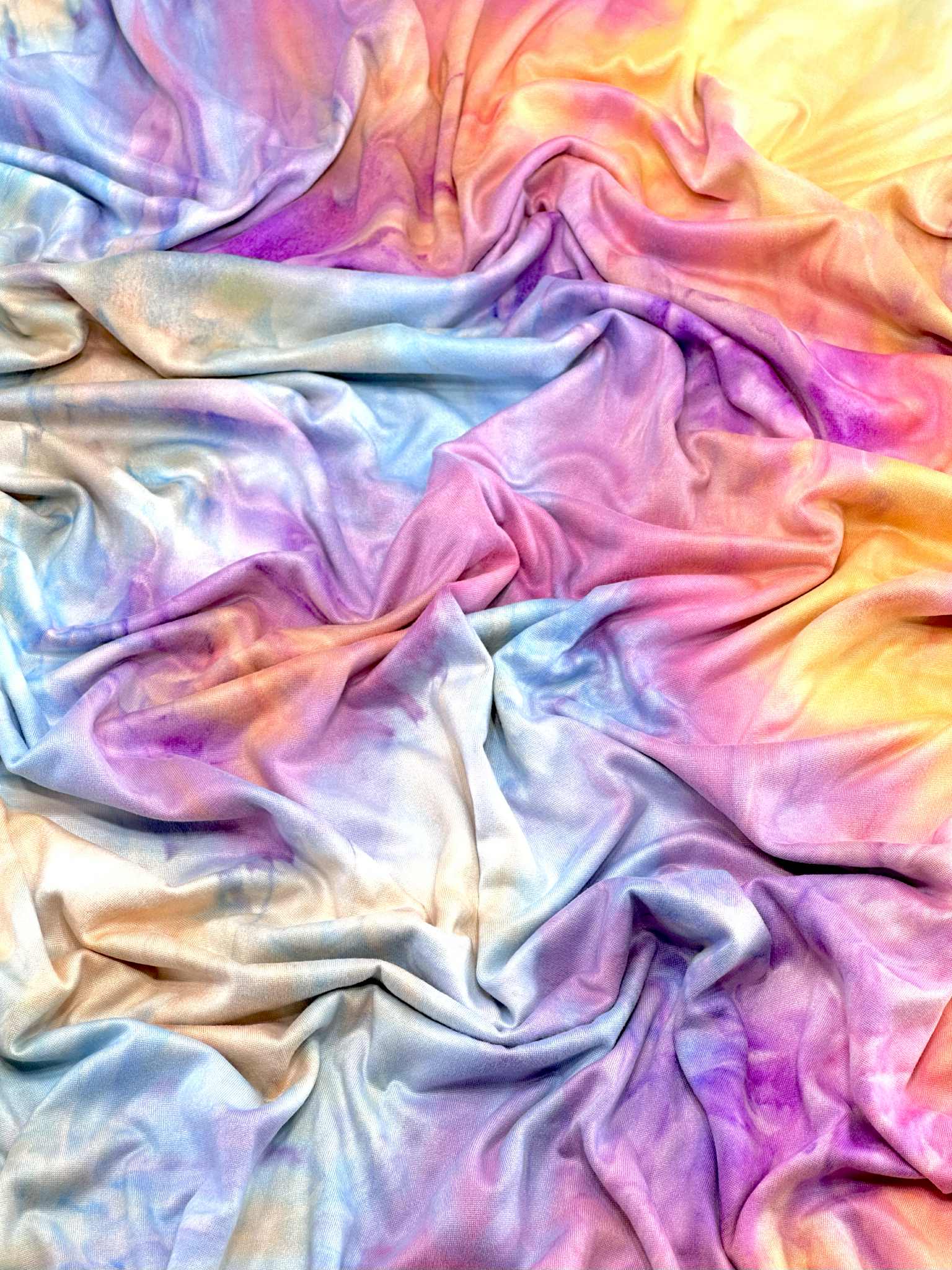 (DBP) PURPLE, BLUE, AND ORANGE TIE DYE