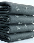 (THERMAL) OFF WHITE BOWS ON BLACK