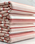 (2X1 YUMMY RIB) LIGHT BLUSH, ROSE AND OFF WHITE STRIPES