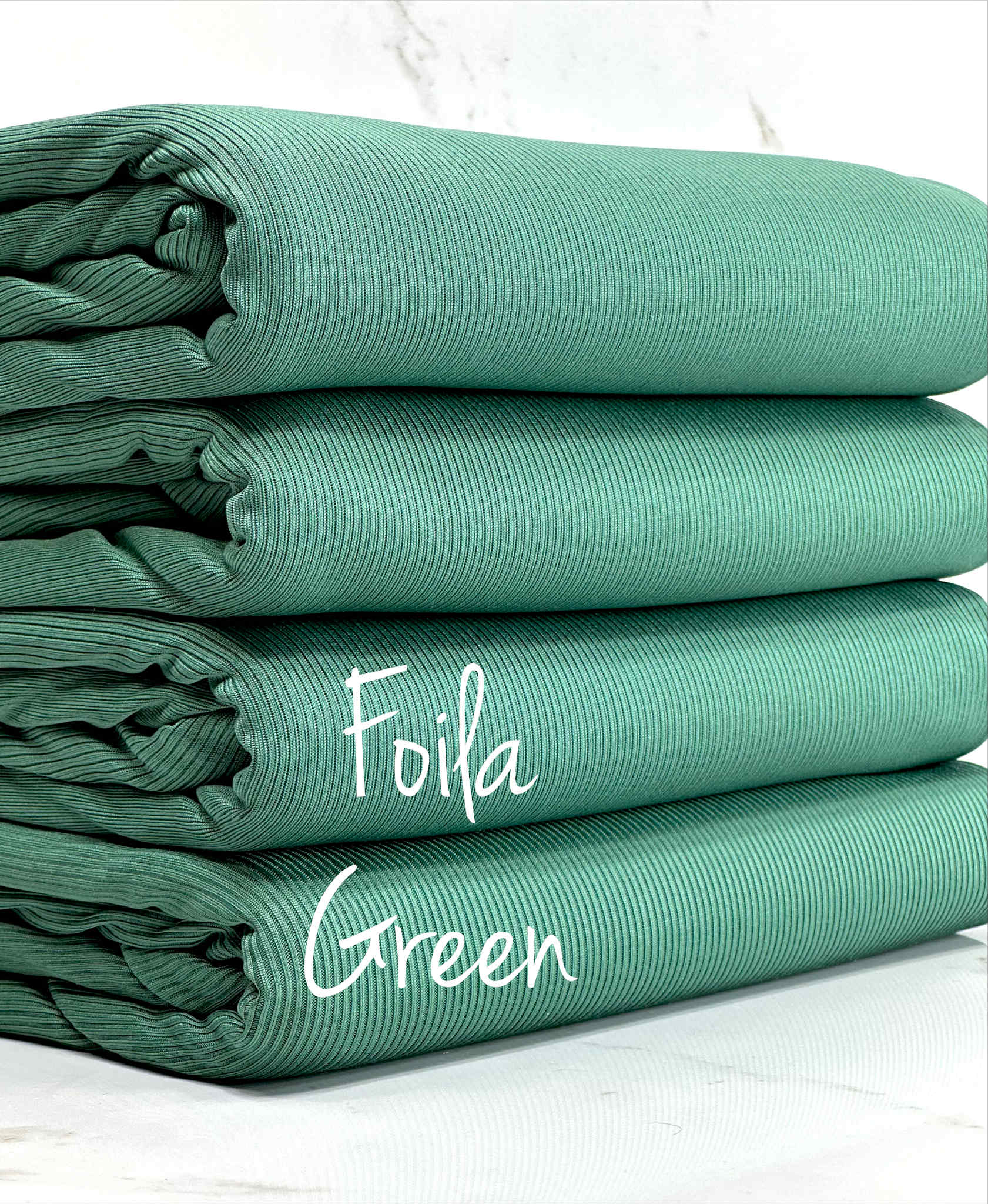 (2X1 RIB) FOILA GREEN