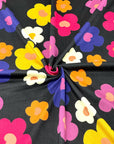 (SWEATER KNIT/ OAKLEY) COLORFUL FLOWERS ON BLACK(2)