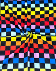 (DBP) RAINBOW AND BLACK CHECKERED