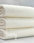 (1X1 BABY RIB) IVORY