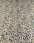 (WOVEN) BLACK LEOPARD ON DARK MOCHA