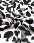 (BRUSHED SWEATER KNIT) PURPLE AND BLACK CHEETAH