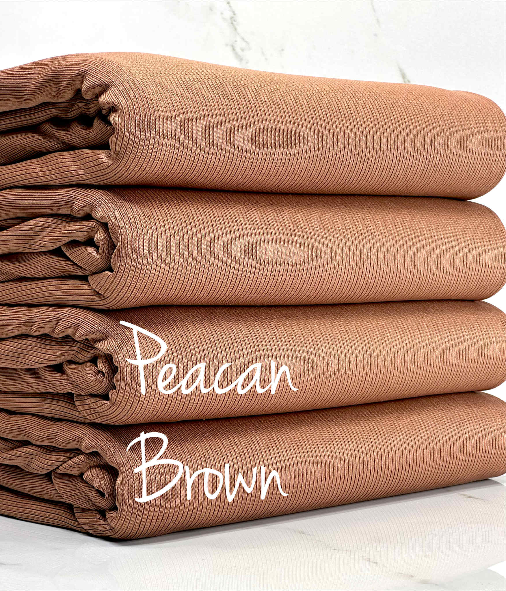 (2X1 RIB) PEACAN BROWN