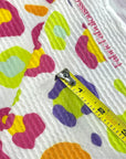 (URBAN RIB) MULTI COLORFUL CHEETAH PRINT ON OFF WHITE