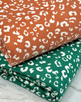 (DBP) TINY WHITE LEOPARD ON VINTAGE ORANGE