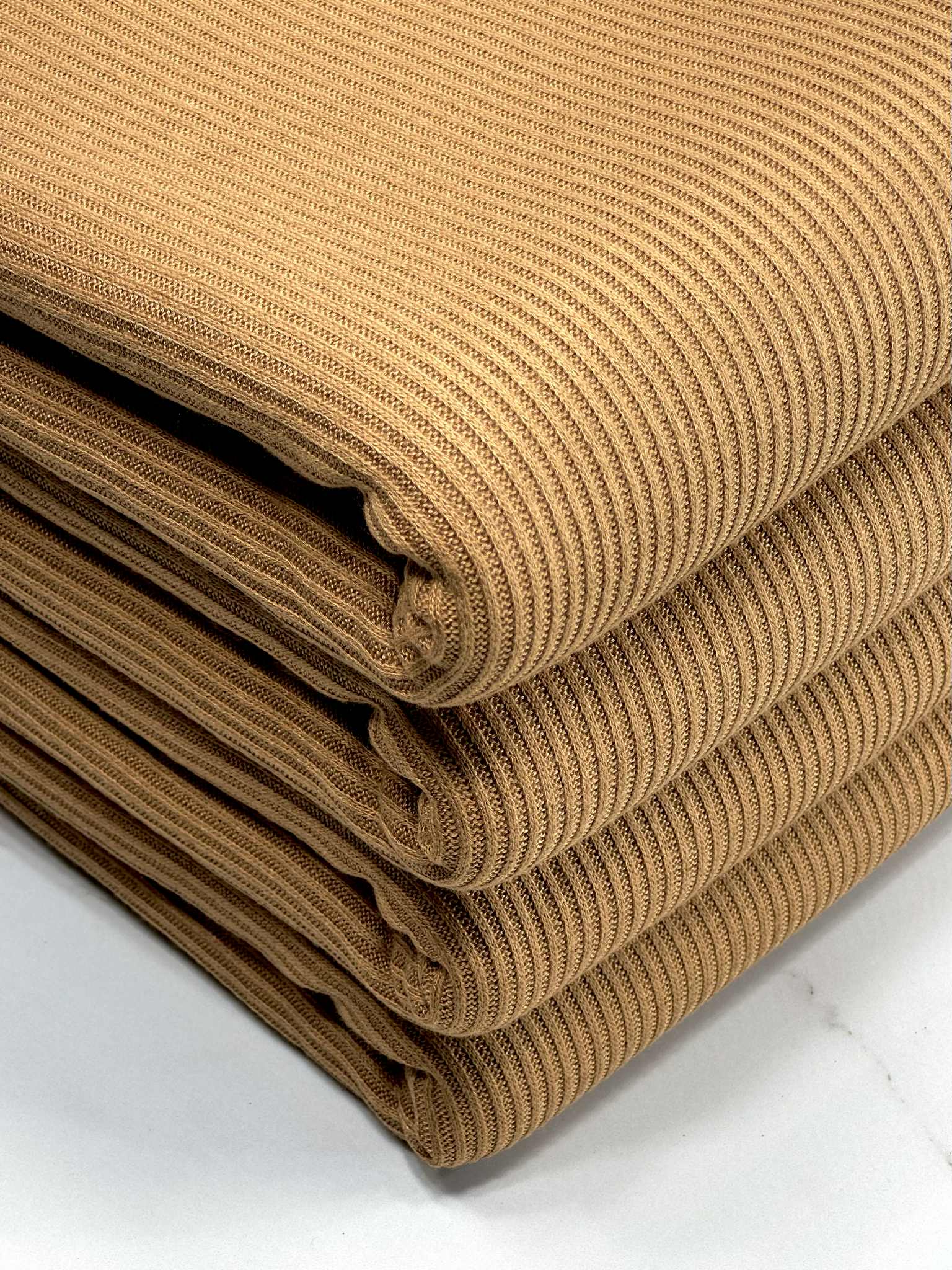(CASHMERE RIB BRUSHED) LIGHT RUST
