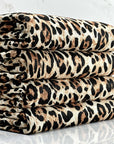 (4x2 YUMMY RIB) BROWN CHEETAH ON IVORY