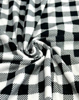 (DBP) OFF WHITE AND BLACK GINGHAM