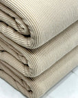 (2X2 COTTON RIB) TAN
