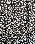 (WOVEN) SKULL AND LEOPARD PATTERN ON BLACK