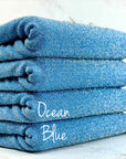 (METALLIC LUREX SPANDEX) OCEAN BLUE