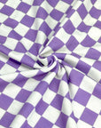 (FRENCH TERRY) LAVENDER AND OFF WHITE CHECKERED(4)