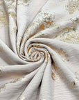 (WOVEN) GOLD FLORAL ON LIGHT MAUVE (1)