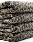 (URBAN RIB) VINTAGE BLACK LEOPARD ON BROWN