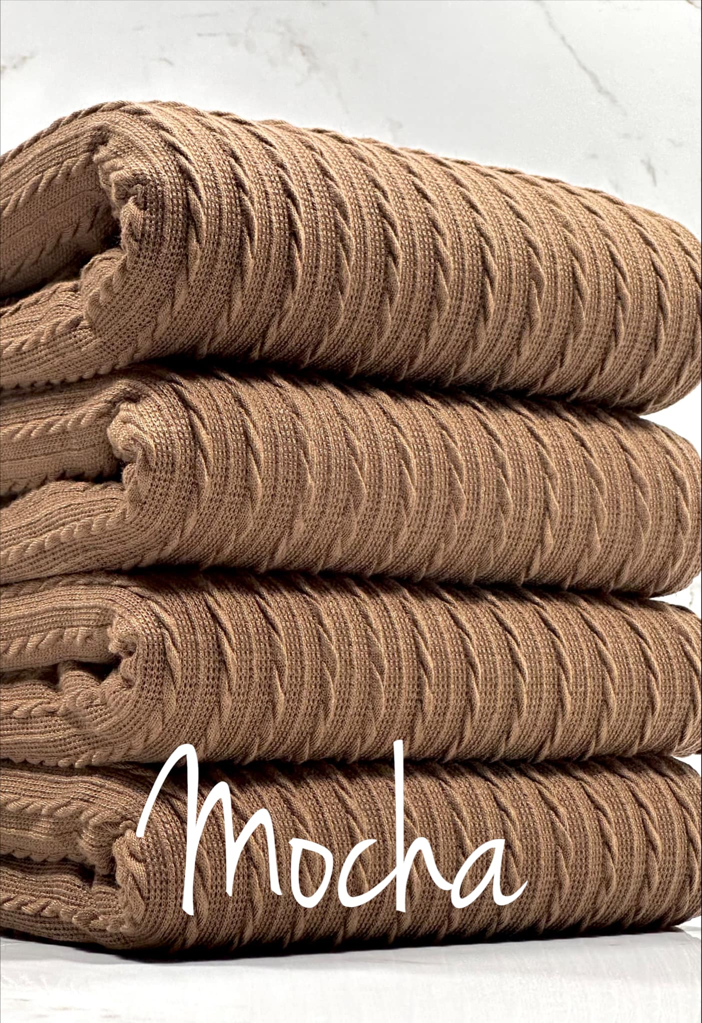 (CABLE KNIT) MOCHA