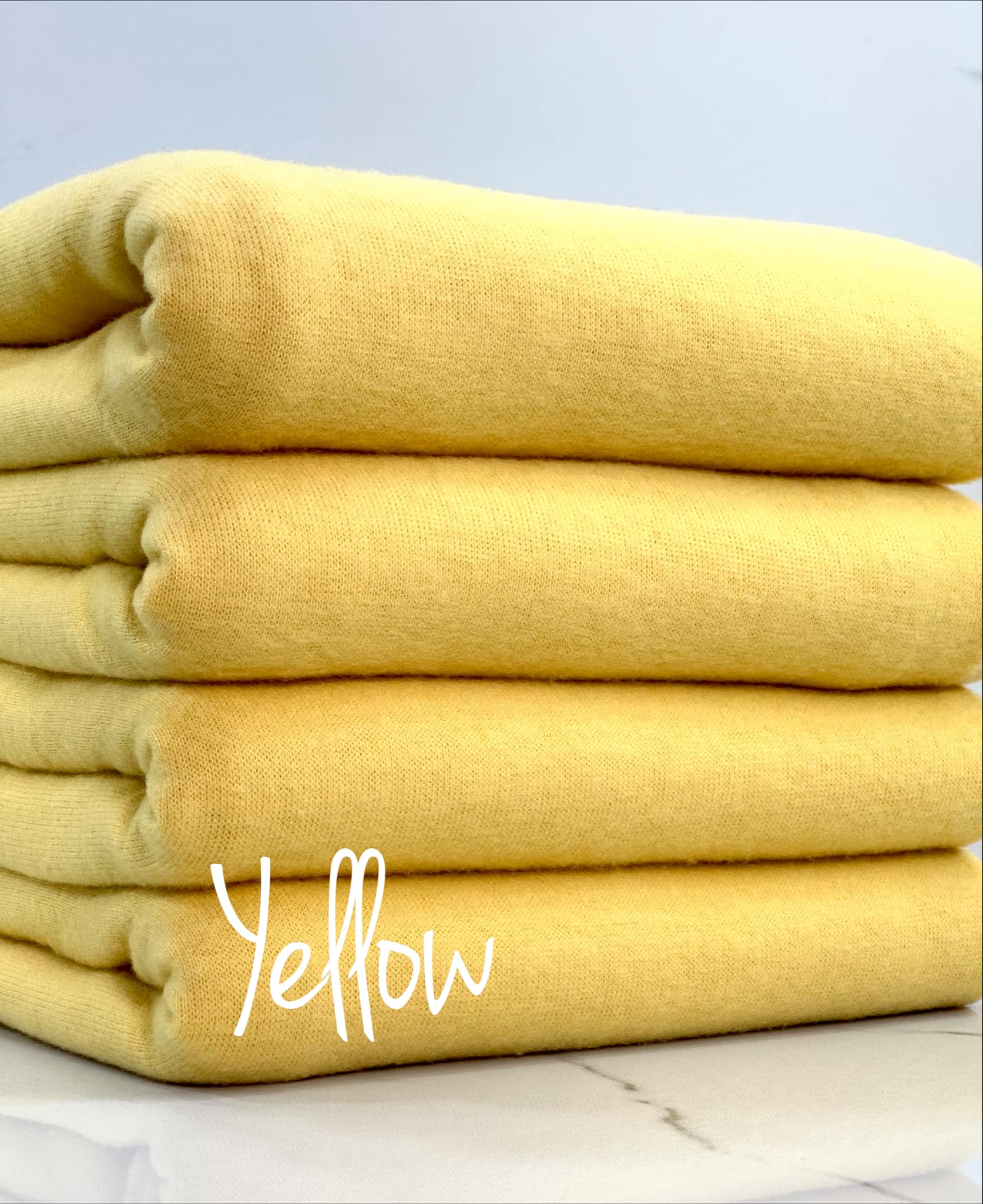 (BRUSHED SWEATER KNIT) YELLOW