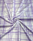 (4X2 YUMMY RIB) LAVENDER PLAID ON LILAC