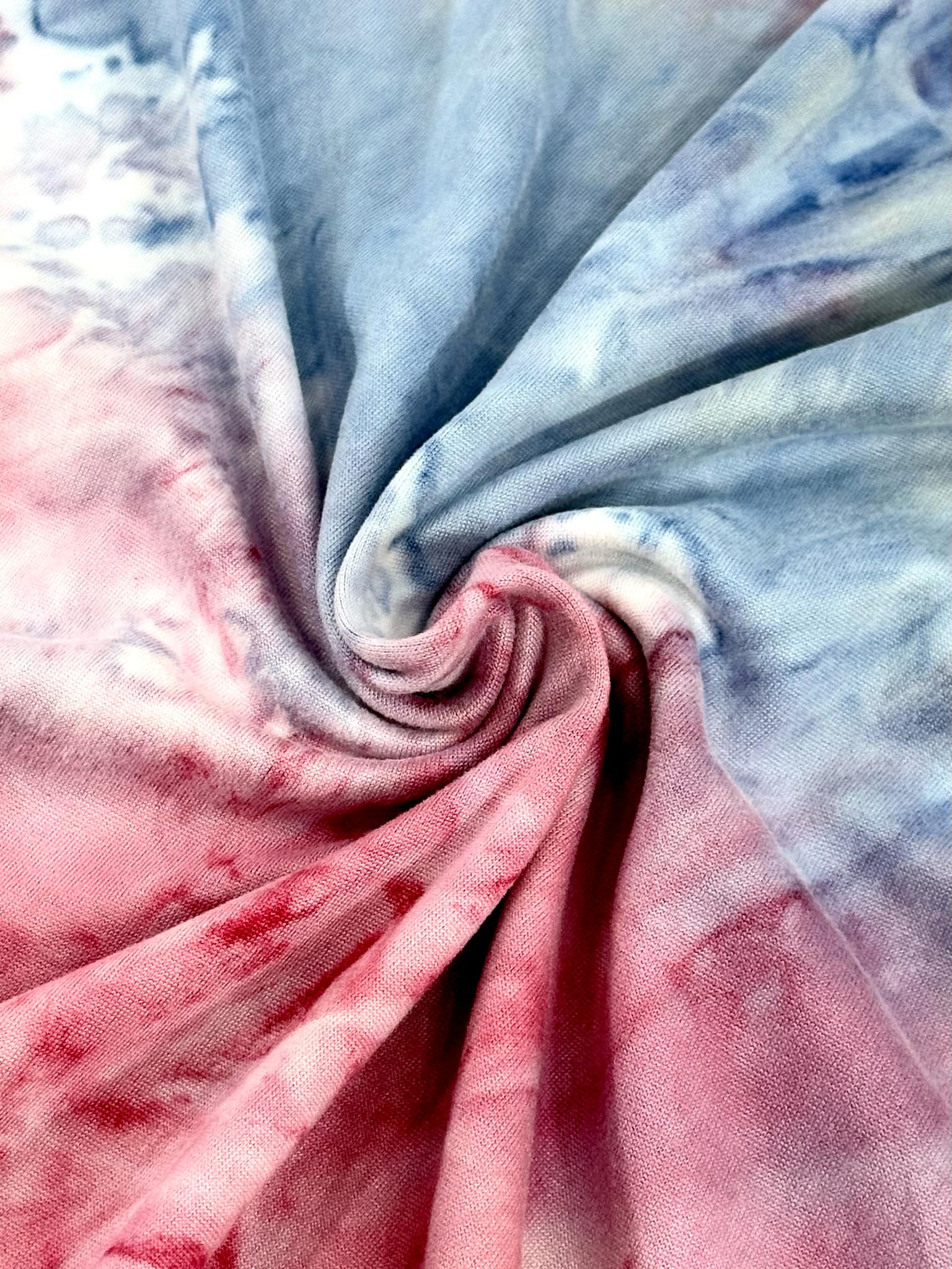 (DBP) LIGHT BLUE, PINK, AND OFF WHITE TIE DYE