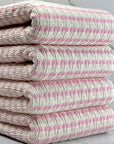 (GUAPO STRIPE) PINK STRIPES ON IVORY