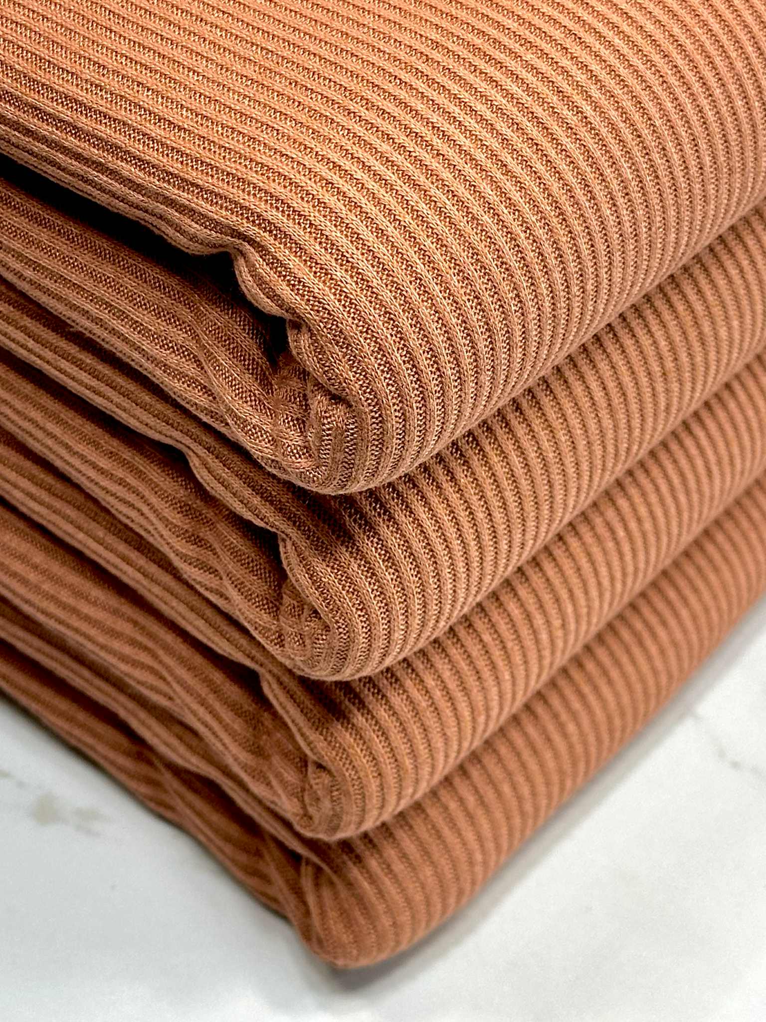 (CASHMERE RIB BRUSHED) SIENNA
