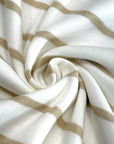 (BABY RIB) VINTAGE GOLD STRIPES ON OFF WHITE