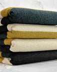 (HACCI SWEATER KNIT) GREEN, GOLD, BLACK AND CREAM LINES