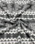 (BRUSHED SWEATER KNIT) BLACK REINDEERS ON GREY