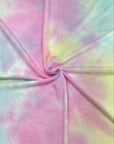 (SWEATER KNIT) LIGHT BLUE, YELLOW, AND PINK TIE DYE (3)