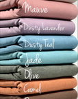 (FRENCH TERRY BRUSHED) MAUVE
