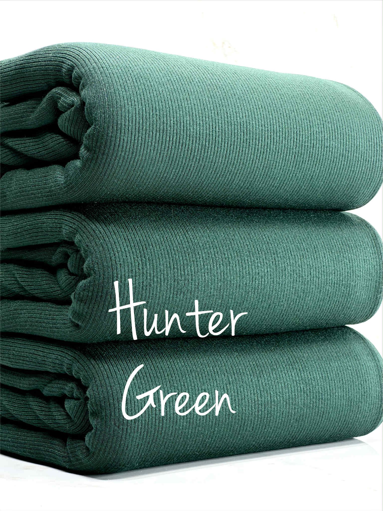 (1X1 COTTON RIB) HUNTER GREEN
